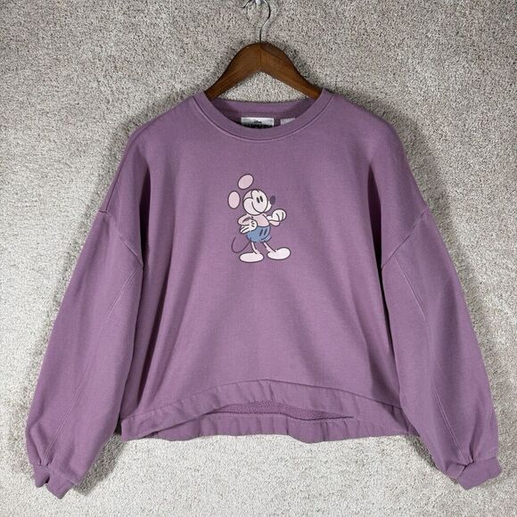 Disney Mickey Mouse Genuine Mousewear Crew Sweatshirt Womens Medium Pullover - Picture 1 of 10